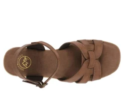 Women's White Mountain Barista Platform Sandals