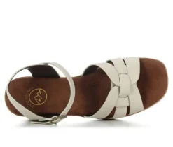 Women's White Mountain Barista Platform Sandals