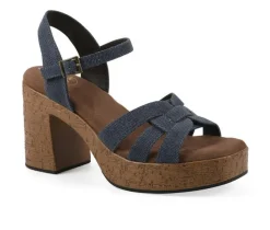 Women's White Mountain Barista Platform Sandals