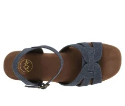 Women's White Mountain Barista Platform Sandals