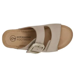 Women's White Mountain Fearful Footbed Sandals