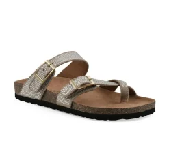 Women's White Mountain Grays Footbed Sandals