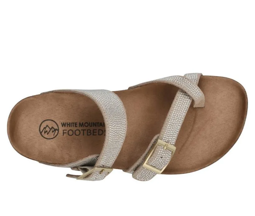 Women's White Mountain Grays Footbed Sandals