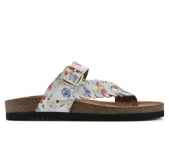 Women's White Mountain Happier Footbed Sandals