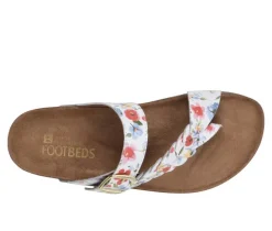Women's White Mountain Happier Footbed Sandals