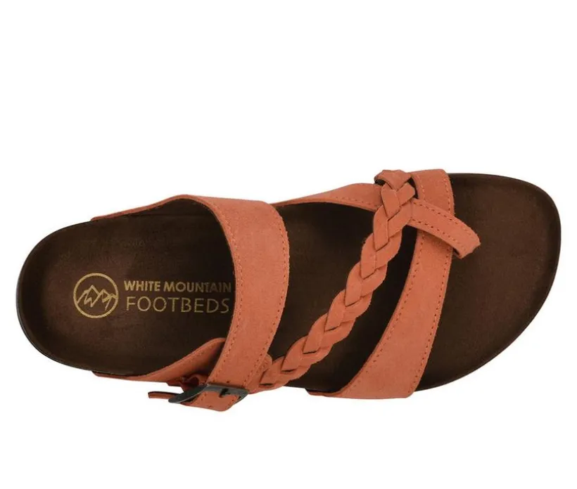 Women's White Mountain Hazy Footbed Sandals