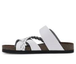 Women's White Mountain Hazy Footbed Sandals