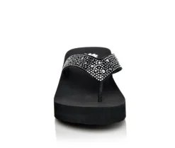 Women's Yellow Box Africa Wedge Flip-Flops