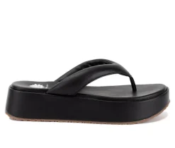 Women's Yellow Box Asbury Platform Flip-Flops