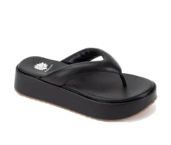 Women's Yellow Box Asbury Platform Flip-Flops