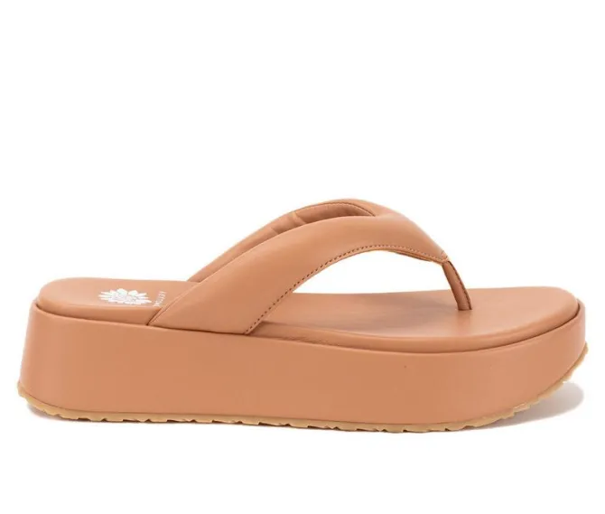 Women's Yellow Box Asbury Platform Flip-Flops