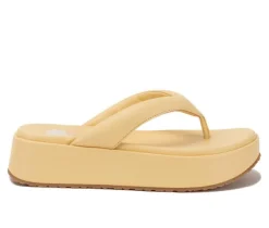 Women's Yellow Box Asbury Platform Flip-Flops