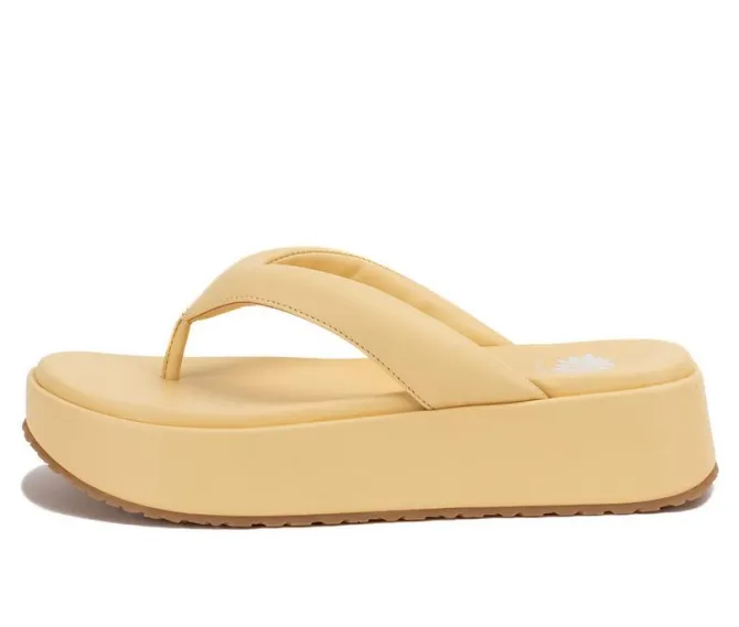 Women's Yellow Box Asbury Platform Flip-Flops
