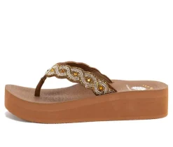 Women's Yellow Box Barbara Platform Flip-Flops
