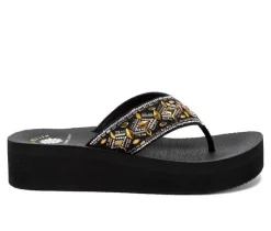 Women's Yellow Box Blaine Platform Flip-Flops