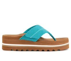 Women's Yellow Box Calica Heeled Flip-Flops