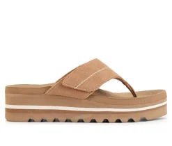 Women's Yellow Box Calica Heeled Flip-Flops