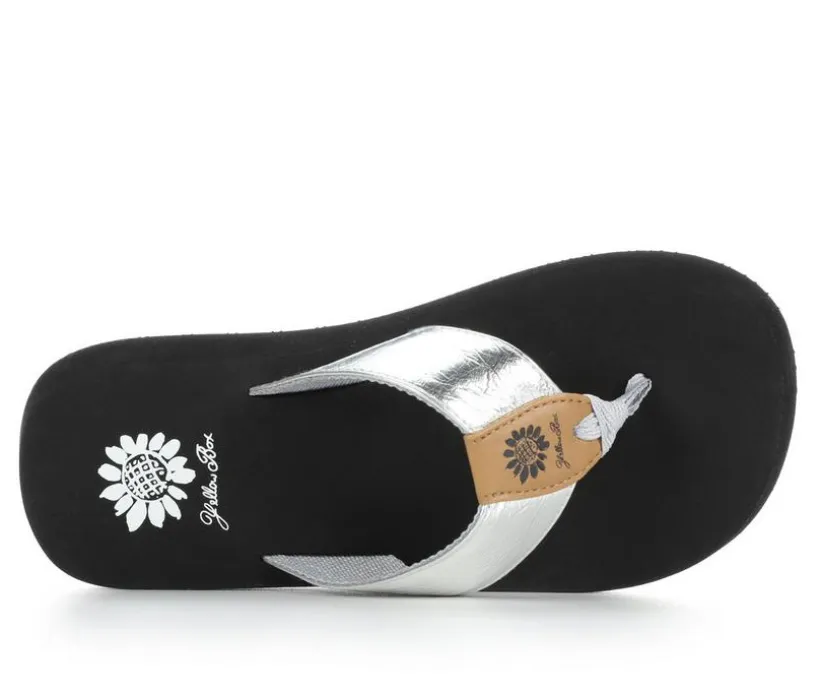 Women's Yellow Box Camala Flip-Flops