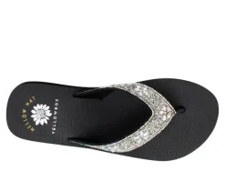 Women's Yellow Box Casey Wedge Flip-Flops