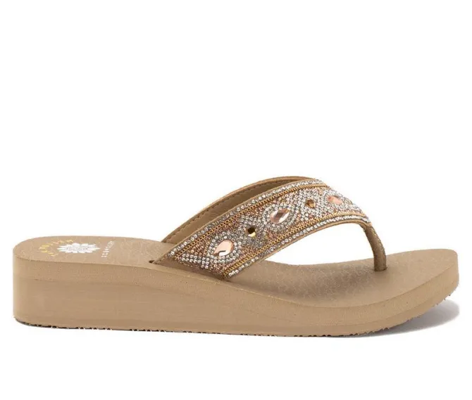Women's Yellow Box Cathy Flip-Flops