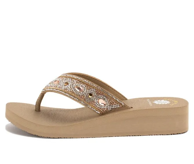 Women's Yellow Box Cathy Flip-Flops