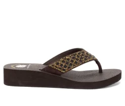 Women's Yellow Box Cesky Flip-Flops