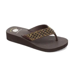 Women's Yellow Box Cesky Flip-Flops