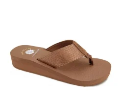 Women's Yellow Box Chellie Wedge Flip-Flops