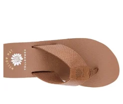 Women's Yellow Box Chellie Wedge Flip-Flops