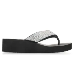 Women's Yellow Box Darlene Wedge Flip-Flops