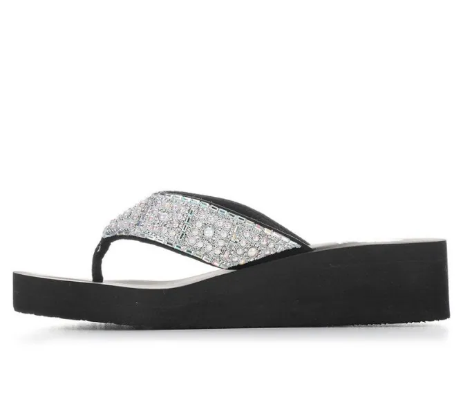 Women's Yellow Box Darlene Wedge Flip-Flops