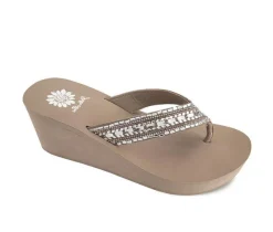 Women's Yellow Box Emmil Flip-Flops