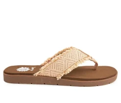 Women's Yellow Box Faddy Flip-Flops