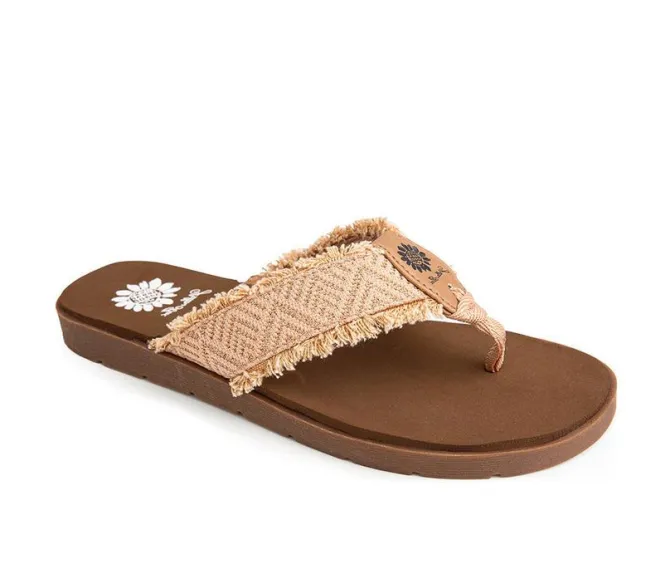 Women's Yellow Box Faddy Flip-Flops