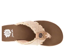 Women's Yellow Box Faddy Flip-Flops