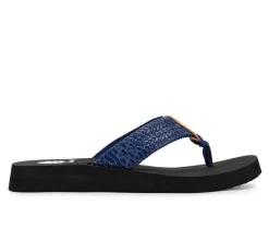 Women's Yellow Box Faldi Flip-Flops