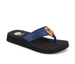 Women's Yellow Box Faldi Flip-Flops