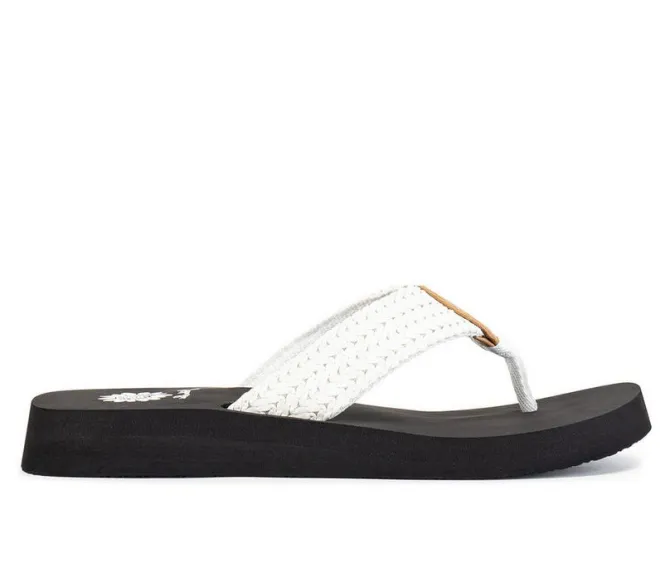 Women's Yellow Box Faldi Flip-Flops