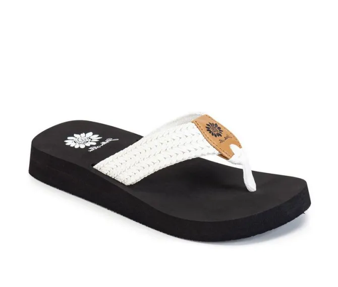 Women's Yellow Box Faldi Flip-Flops