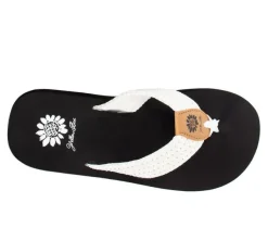 Women's Yellow Box Faldi Flip-Flops