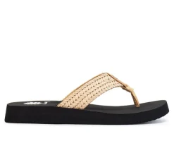 Women's Yellow Box Faldi Flip-Flops