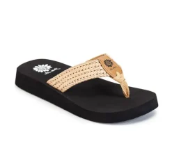 Women's Yellow Box Faldi Flip-Flops