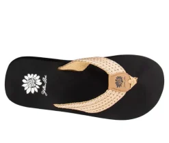 Women's Yellow Box Faldi Flip-Flops
