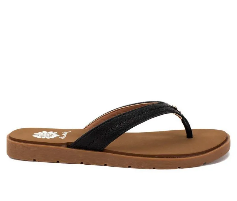 Women's Yellow Box Fallen Flip-Flops