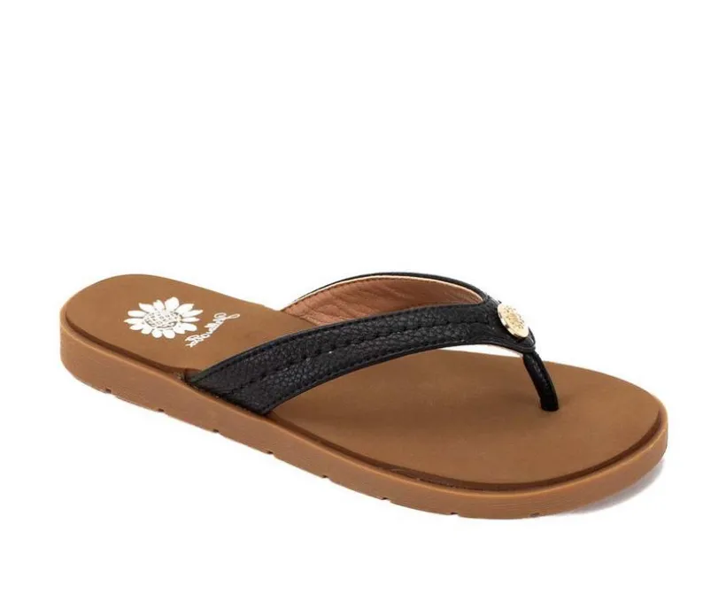 Women's Yellow Box Fallen Flip-Flops