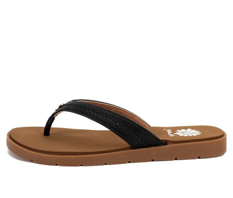 Women's Yellow Box Fallen Flip-Flops