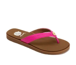 Women's Yellow Box Fallen Flip-Flops