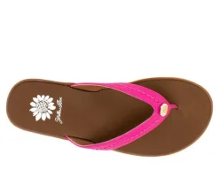 Women's Yellow Box Fallen Flip-Flops