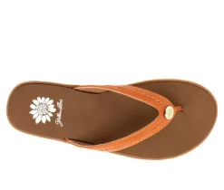 Women's Yellow Box Fallen Flip-Flops
