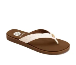 Women's Yellow Box Fallen Flip-Flops